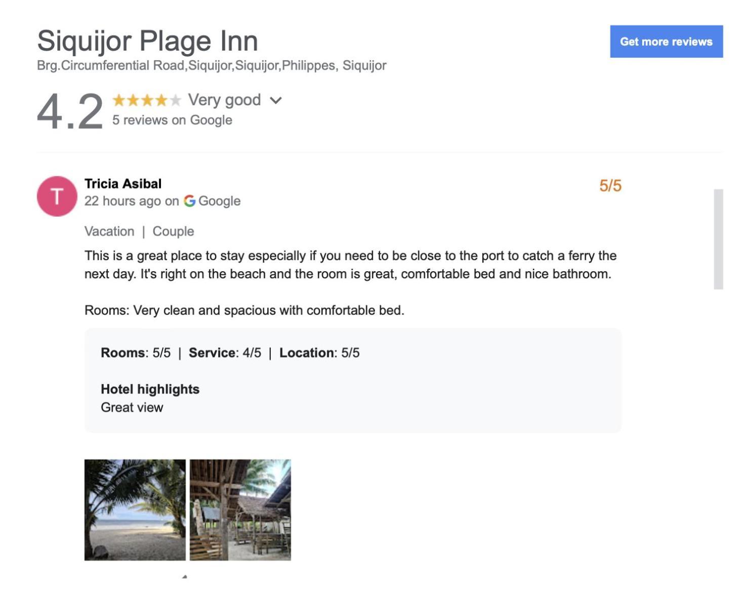 Siquijor Plage Inn Εξωτερικό φωτογραφία